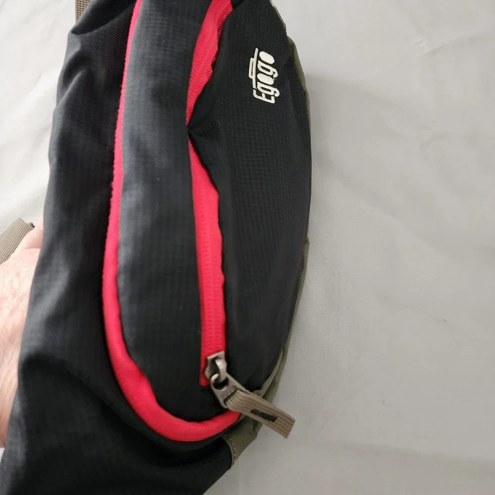 Egogo Adjustable‎ Fanny Pack Black Nylon Travel Sport Waist Hip Belt Bag Trendy